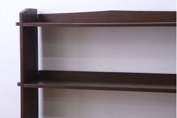 アンティーク家具　アンティーク　背の低い楔(くさび)式本棚