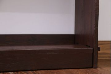 アンティーク家具　アンティーク　背の低い楔(くさび)式本棚
