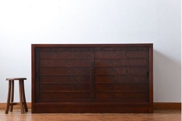 中古　欅の木目が美しい水屋箪笥(2)