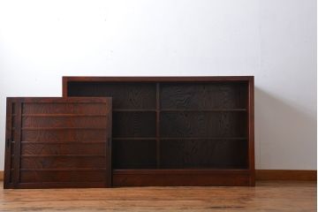 中古　欅の木目が美しい水屋箪笥(2)