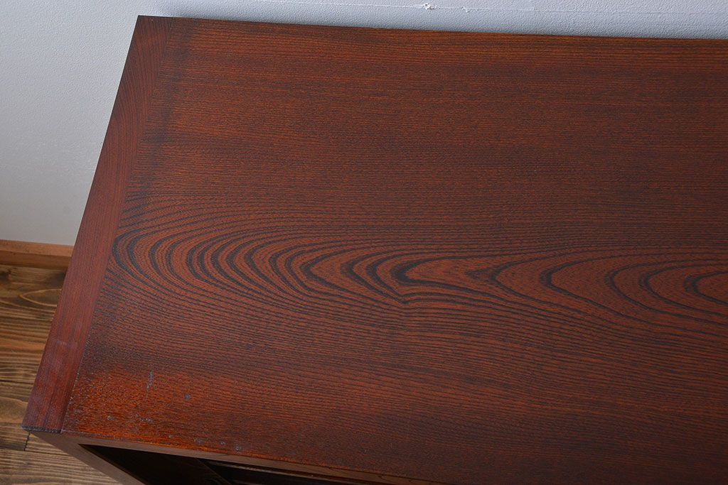 中古　欅の木目が美しい水屋箪笥(2)