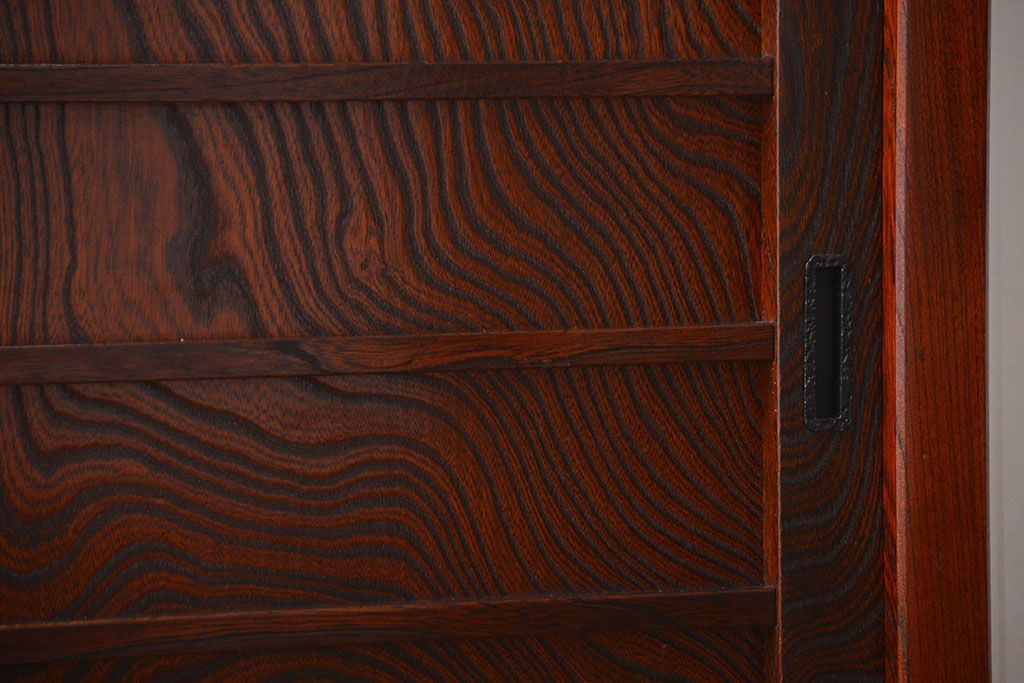 中古　欅の木目が美しい水屋箪笥(2)