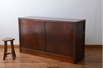 中古　欅の木目が美しい水屋箪笥(2)