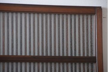 古民具・骨董　ガラス入り格子戸2枚セット