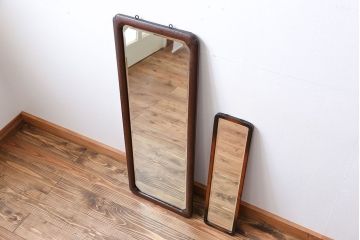 アンティーク雑貨　アンティーク　鏡大小2個セット