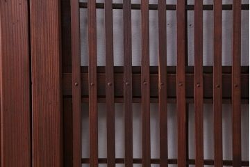 古民具・骨董　裏障子付き　格子戸4枚セット(1)