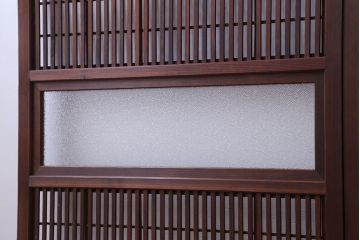 古民具・骨董　裏障子付き　格子戸4枚セット(1)