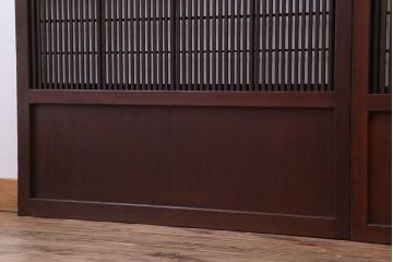 古民具・骨董　裏障子付き　格子戸4枚セット(2)