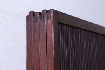 古民具・骨董　裏障子付き　格子戸4枚セット(2)