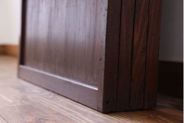 古民具・骨董　裏障子付き　格子戸4枚セット(2)