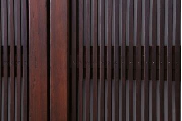 古民具・骨董　裏ガラス付き　格子戸4枚セット(3)