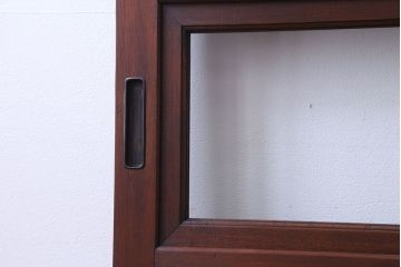 古民具・骨董　裏ガラス付き　格子戸4枚セット(3)