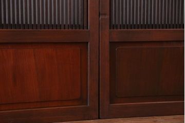 古民具・骨董　裏ガラス付き　格子戸4枚セット(3)