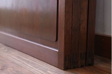 古民具・骨董　裏ガラス付き　格子戸4枚セット(3)