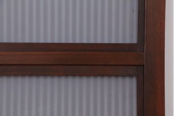 古民具・骨董　裏ガラス付き　格子戸4枚セット(3)