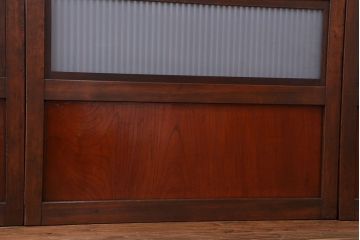 古民具・骨董　裏ガラス付き　格子戸4枚セット(3)