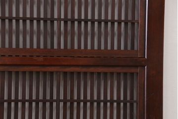 古民具・骨董　裏障子付き　格子戸4枚セット(5)