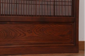 古民具・骨董　裏障子付き　格子戸2枚セット(1)