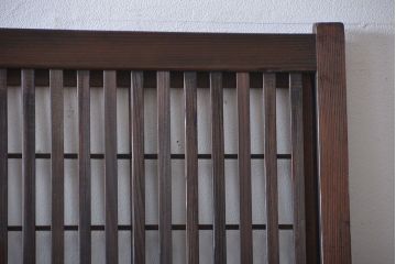 古民具・骨董　裏障子付き　格子戸2枚セット(1)