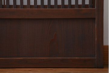 古民具・骨董　裏障子付き　格子戸2枚セット(1)