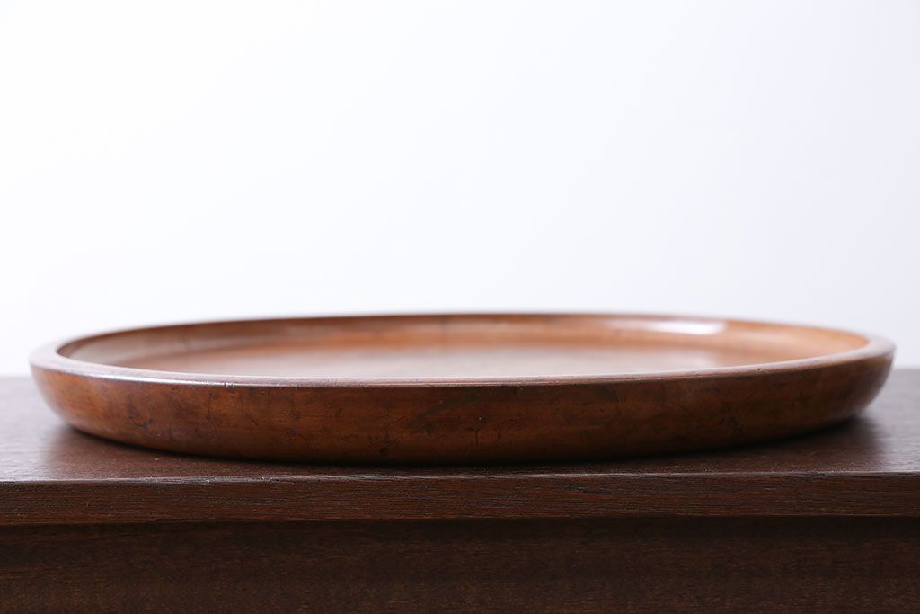 アンティーク雑貨　昭和レトロ　栃の木のお盆2枚セット