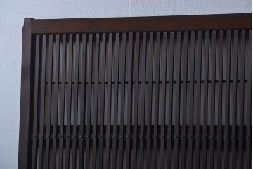 古民具・骨董　裏障子付き　格子戸2枚セット(3)