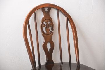 アンティーク家具　イギリスアンティーク　アーコールスティックバックチェア