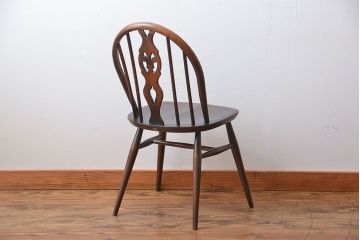 アンティーク家具　イギリスアンティーク　アーコールスティックバックチェア
