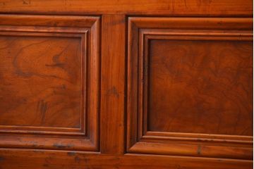 古民具・骨董　裏ガラス付き　幅の広い格子戸2枚セット