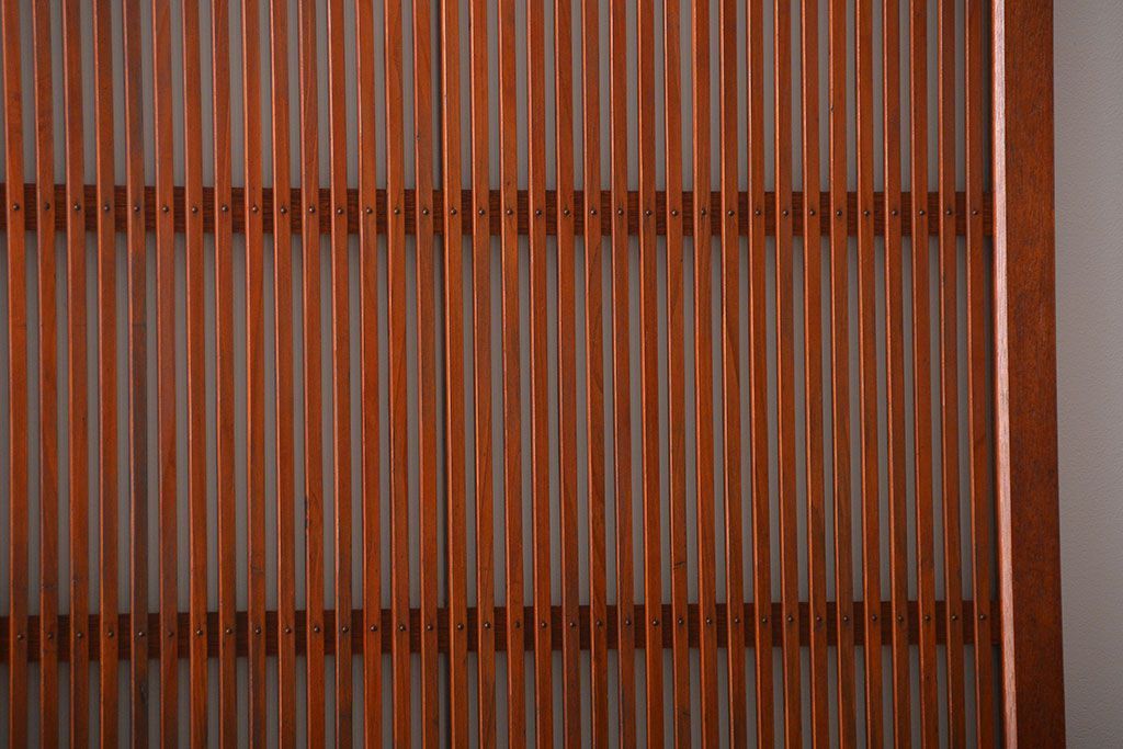 古民具・骨董　すりガラス　格子戸2枚セット(1)