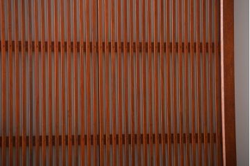 古民具・骨董　すりガラス　格子戸2枚セット(1)