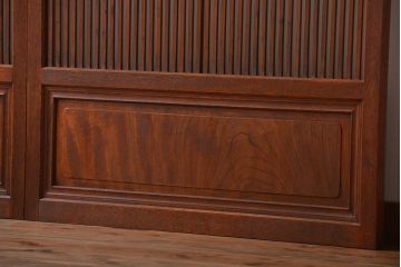 古民具・骨董　すりガラス　格子戸2枚セット(1)