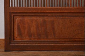 古民具・骨董　すりガラス　格子戸2枚セット(1)