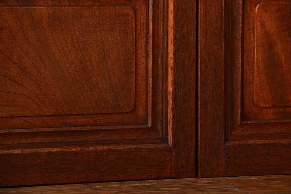 古民具・骨董　すりガラス　格子戸2枚セット(1)