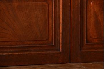 古民具・骨董　すりガラス　格子戸2枚セット(1)