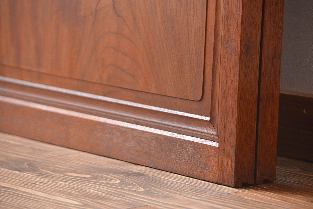 古民具・骨董　すりガラス　格子戸2枚セット(1)