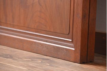 古民具・骨董　すりガラス　格子戸2枚セット(1)