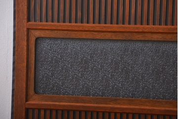 古民具・骨董　すりガラス　格子戸2枚セット(1)