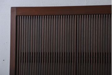 古民具・骨董　すりガラス　格子戸2枚セット(2)