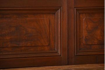 古民具・骨董　すりガラス　格子戸2枚セット(2)