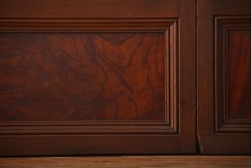 古民具・骨董　すりガラス　格子戸2枚セット(2)