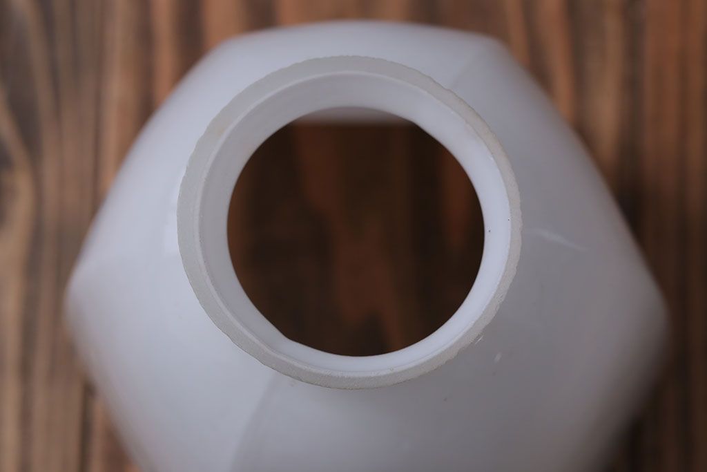 昭和レトロ　六角ガラスシェード照明