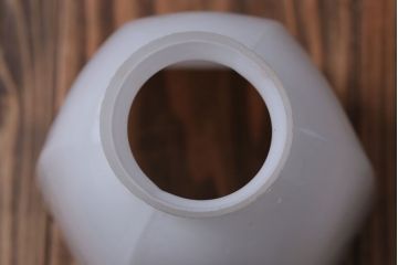 昭和レトロ　六角ガラスシェード照明