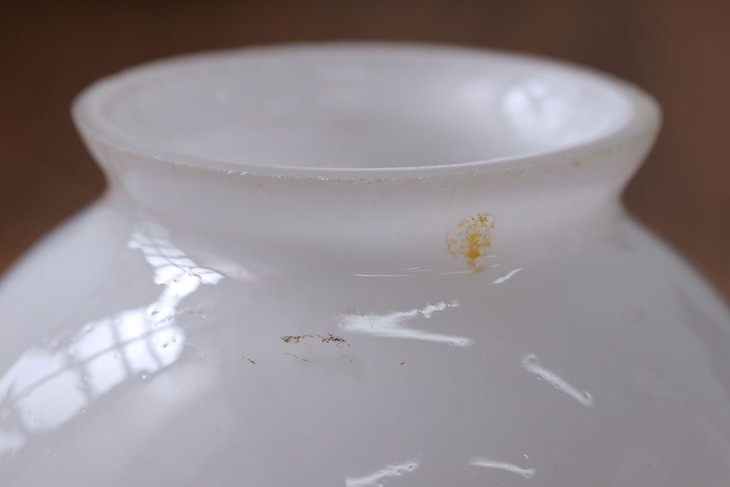 昭和レトロ　六角ガラスシェード照明