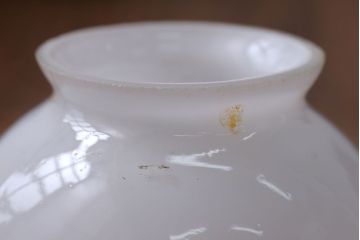 昭和レトロ　六角ガラスシェード照明