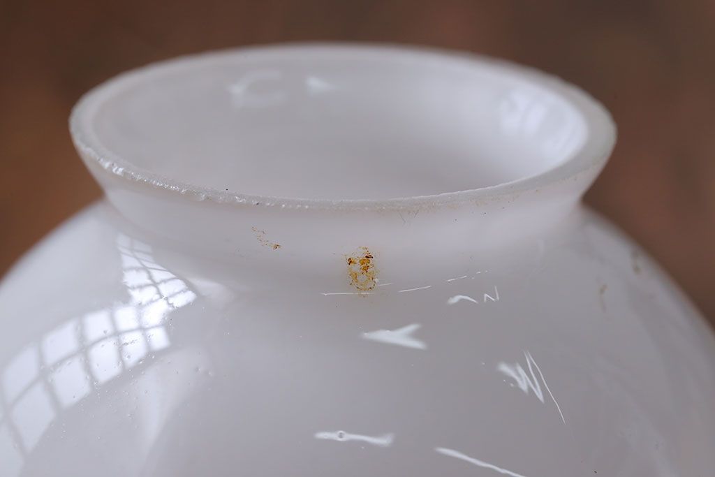 昭和レトロ　六角ガラスシェード照明