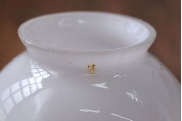 昭和レトロ　六角ガラスシェード照明