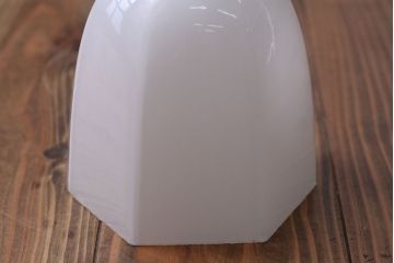 昭和レトロ　六角ガラスシェード照明