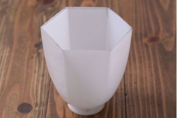 昭和レトロ　六角ガラスシェード照明