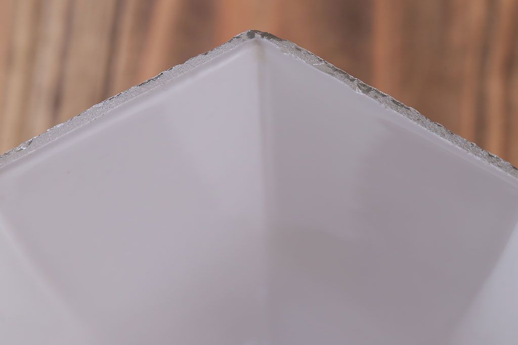 昭和レトロ　六角ガラスシェード照明